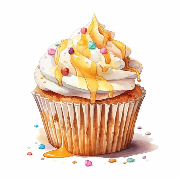 Delicioso postre deleita una dulce sinfonía de cupcakes pasteles y pasteles