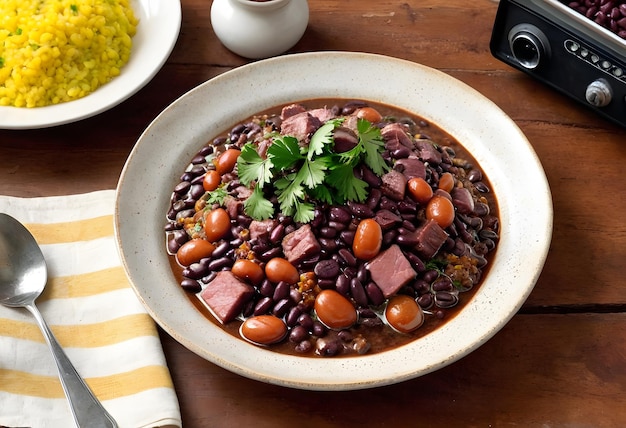 Delicioso prato de feijoada