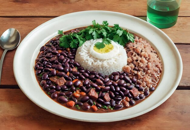 Delicioso prato de feijoada