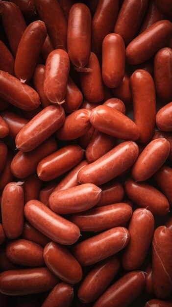 Delicioso Producto Carne Kielbasa Fondo Vertical