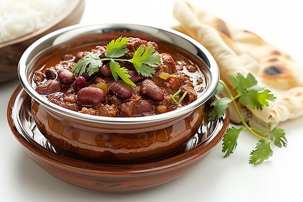 Delicioso Rajma Chawal Curry con Rotiar c