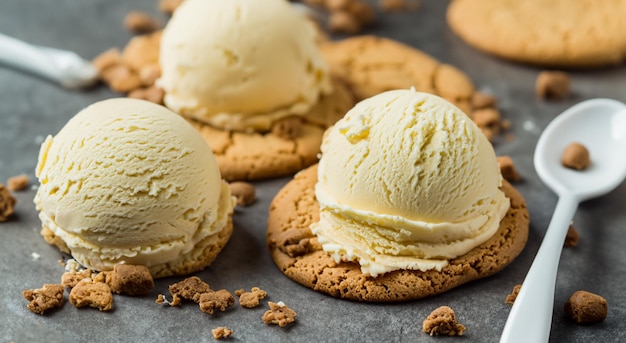 Deliciosos biscoitos de chocolate em um prato