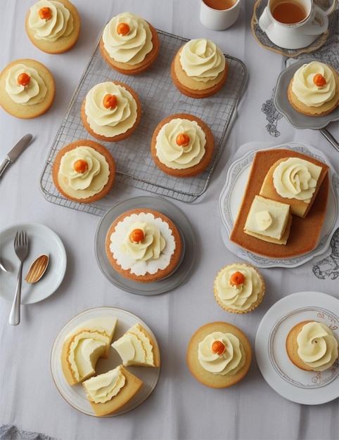 deliciosos bolos de esponja caseiros isolados em branco