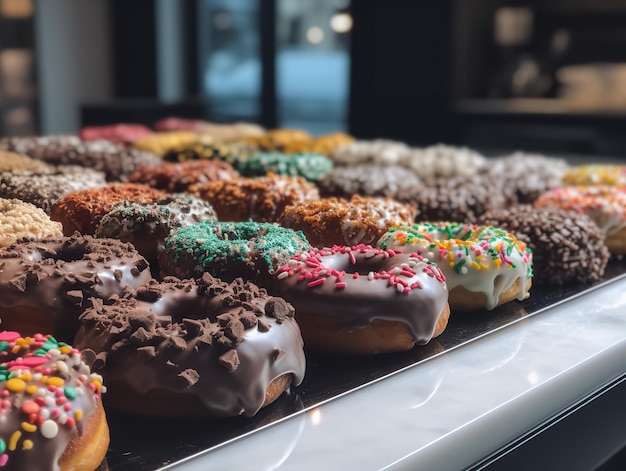 Los deliciosos detalles de las donas en exhibición