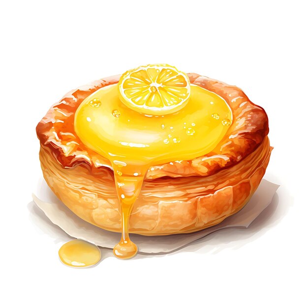 Deliciosos diseños de pasteles acuarela pasteles de crema de cumpleaños arte digital e ilustración camiseta Clipart