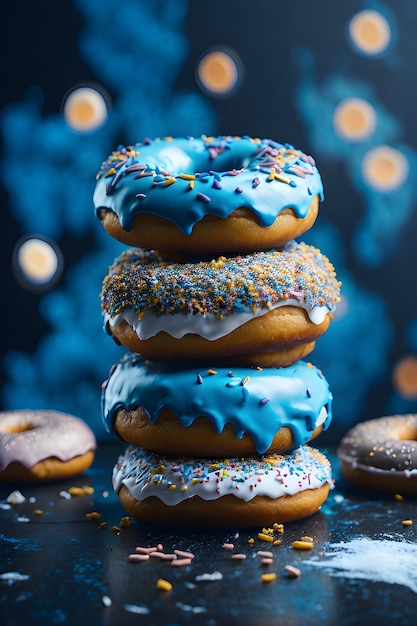 Foto deliciosos donuts