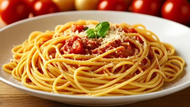 Deliciosos espaguetis con salsa de carne