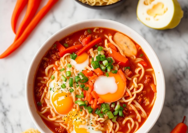 deliciosos fideos ramen generados por IA