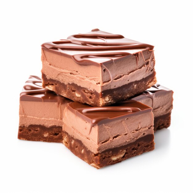 Deliciosos mousse de chocolate Brownies de alta resolución en el estilo Mosscore