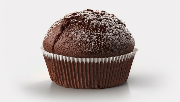 Deliciosos muffins de chocolate IA generativa