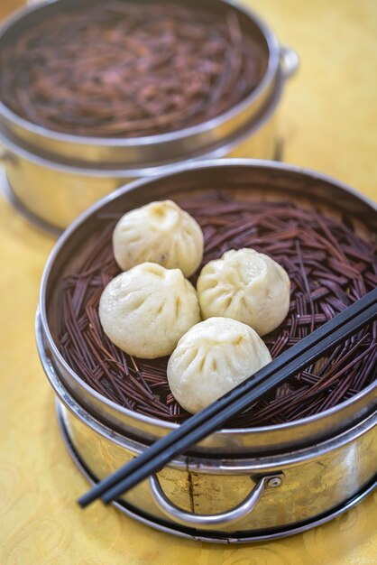 Deliciosos pães tradicionais chineses de Baozi