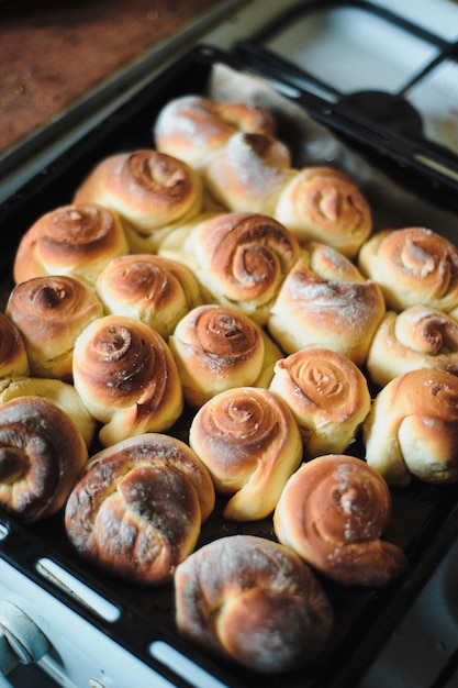 Deliciosos pãezinhos frescos