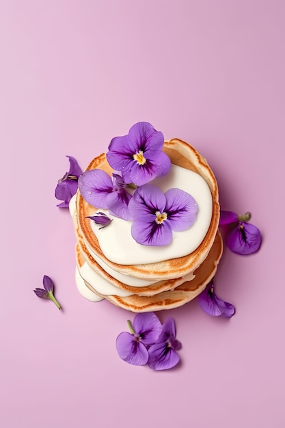 Deliciosos panqueques americanos tradicionales