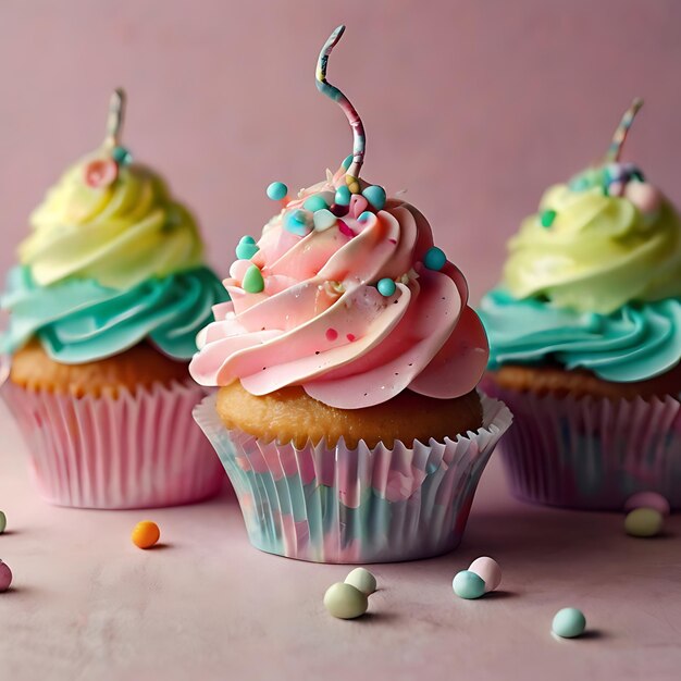 Deliciosos pasteles cocinados por la IA.