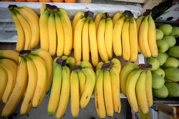 Los deliciosos plátanos en el bazar