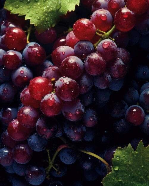 Delicious_dark_grapes_upclose_