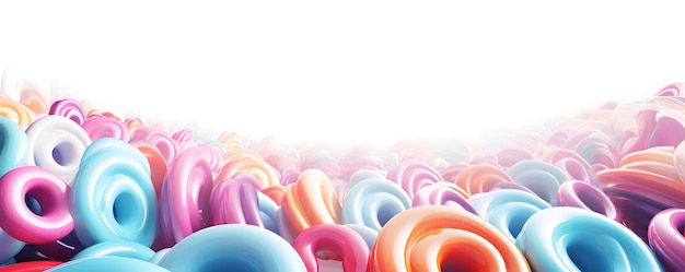 Foto delicious donut fondo de rosquillas esmaltadas de colores con espacio para copiar