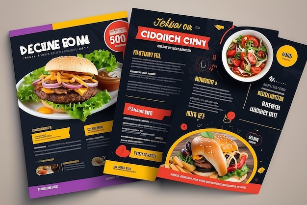 Delicious Food Flyer Design-Vorlage für Ihr Restaurantgeschäft