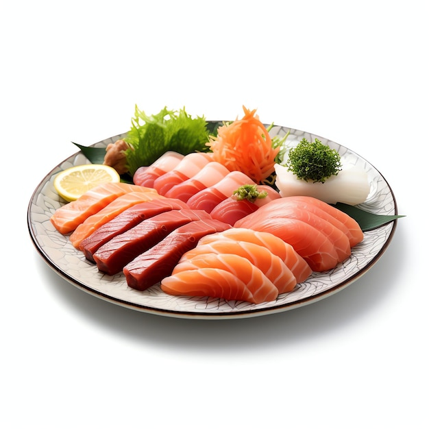 Delicius Sashimi Combo Frisch mit gewürzten japanischen Meeresfrüchten