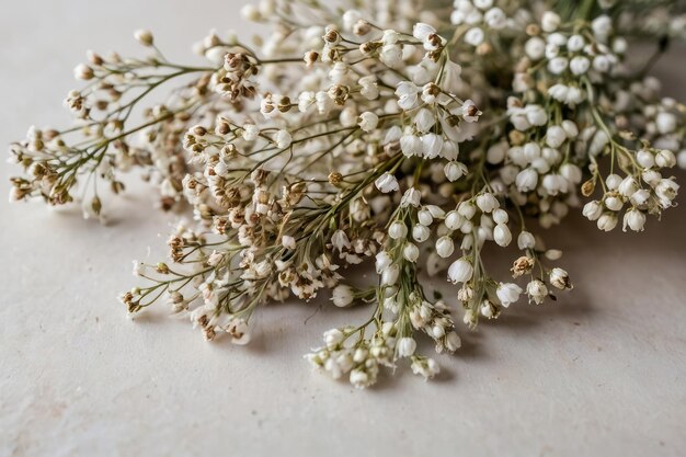 Delikate weiße Babys atmen Blumen