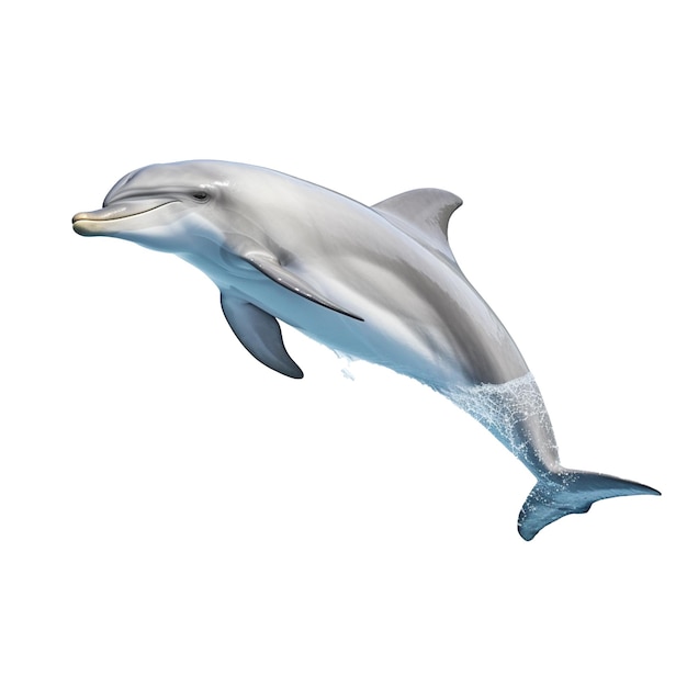 Delphin isoliert auf Hintergrund mit generativer KI
