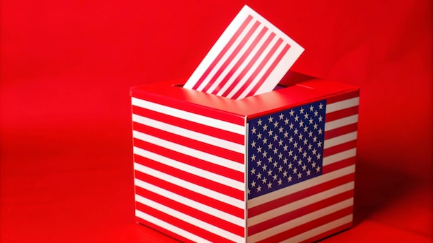Demokratischer Prozess am Wahltag in den Vereinigten Staaten von Amerika Abstimmung in privater Abstimmung