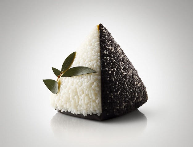 Demonstração de Bolas de Arroz Tradicionais Japonesas Onigiri Criada com IA Generativa