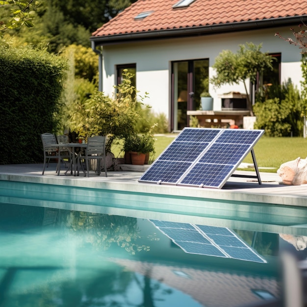 Den Sonnenschein ernten und den Garten mit Solarenergie inmitten eines ruhigen Paradieses beleuchten