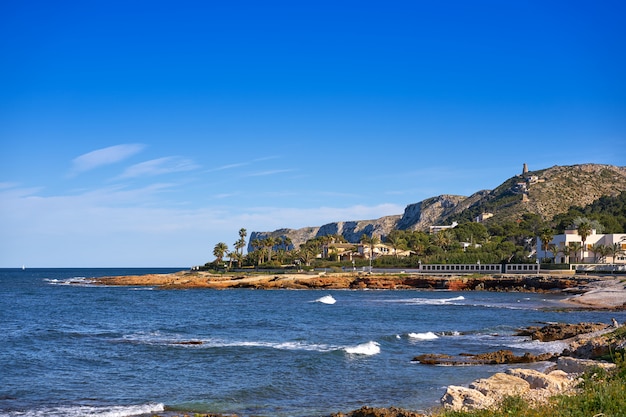 Denia Las rotas praia na primavera em Alicante