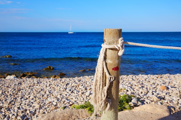 Denia Las Rotas Strand in Mittelmeerspanien