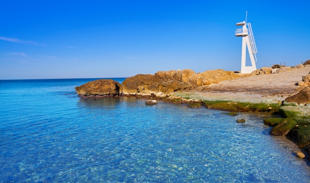 Denia Las Rotas Strand von Mittelmeer