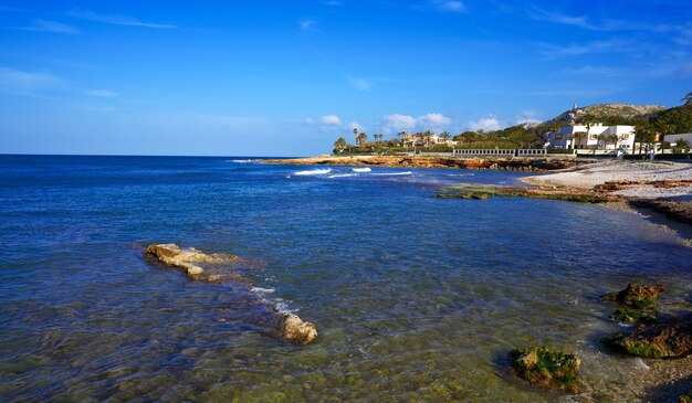 Denia praia de Las Rotas na Espanha