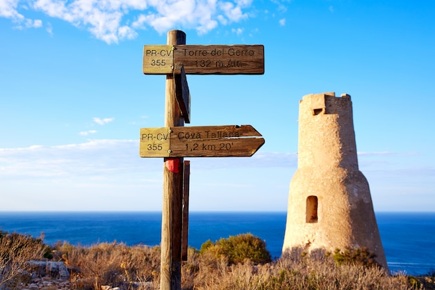 Denia Torre Del Gerro-Turm in Las Rotas Spain