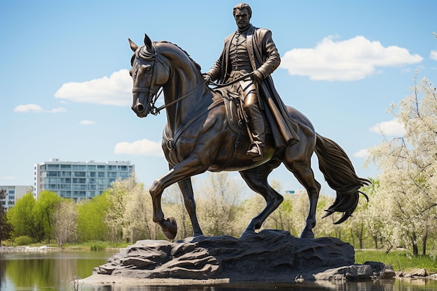 Foto denkmal für den nationalhelden