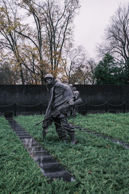 Foto denkmal für koreanische kriegsveteranen