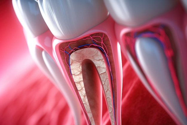 Foto dentes com problemas de raiz