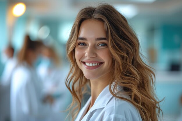 Un dentista alegre discutiendo las opciones de tratamiento con un paciente sonriente en la clínica