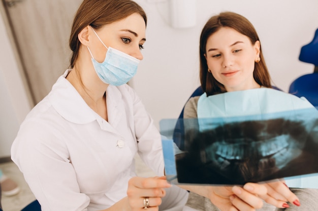 Dentista e paciente