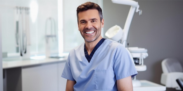 dentista masculino en dentalcare