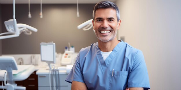 dentista masculino na dentalcare