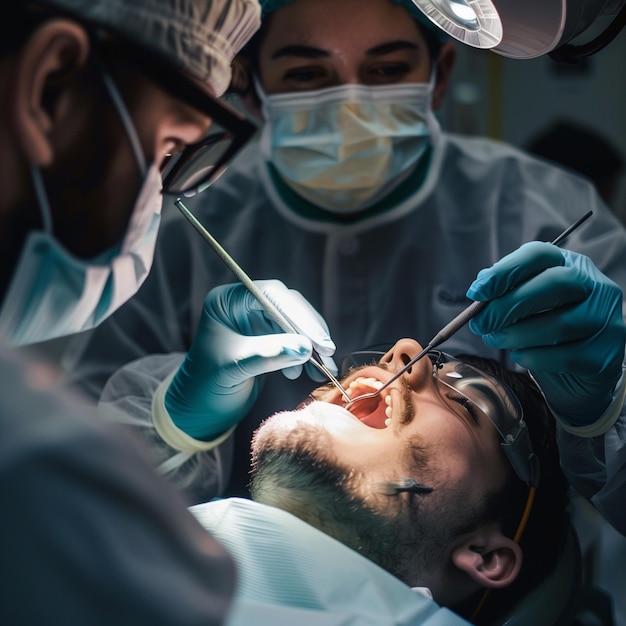 Dentista en la oficina