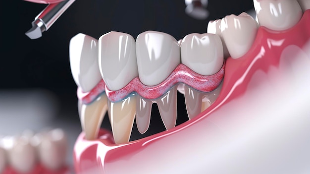 Dentista Restaurando Dente com Obturação Composta