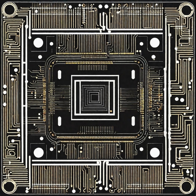 Dentro del circuito del microchip