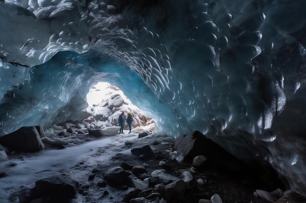 Dentro de la fresca cueva glacial generativa ai