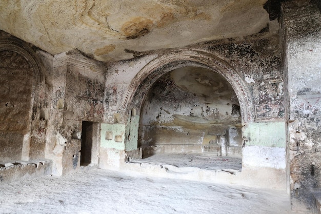 Dentro de la Iglesia de San Juan Bautista Cappadocia Turquía