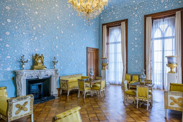 Dentro del Palacio Vorontsov en Crimea