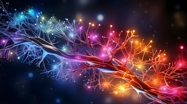 Foto dentro de una red neuronal