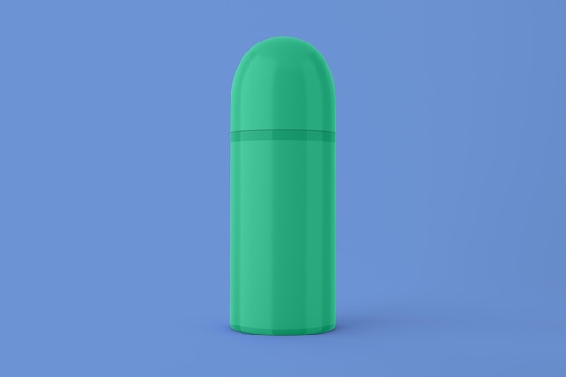 Deodorant-Rolle, Vorderseite, Freigestellt, In, Blau, Hintergrund