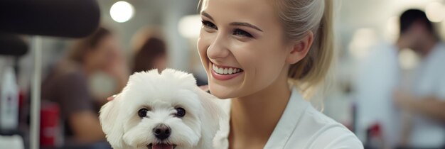 Depilador profissional de cães com tesouras e tesouras espaço de cópia para serviços de depilação de animais de estimação