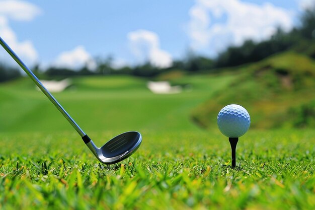 El deporte del golf y los elementos utilizados en su práctica.